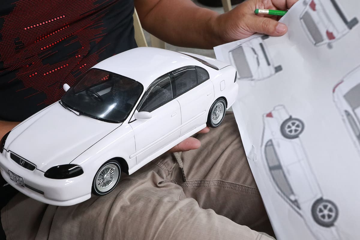 car model making from photos