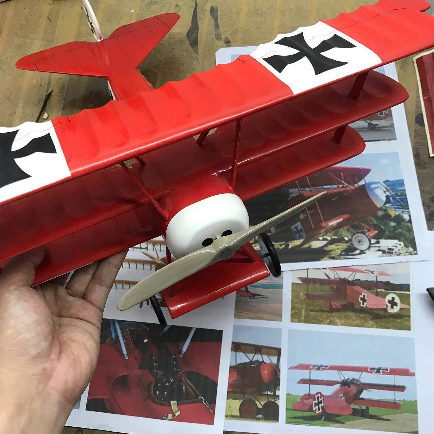 Fokker DR 1 world war 1 aircraft model