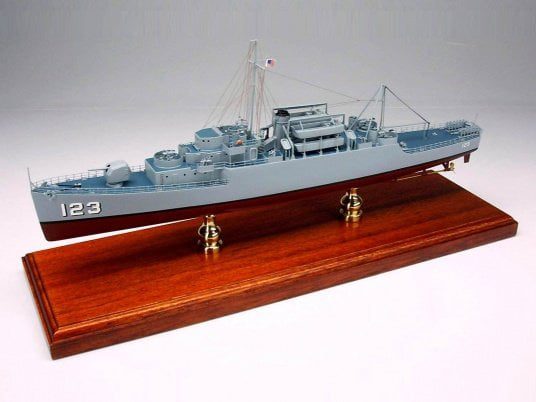 USS Diachenko Warship Wooden Model